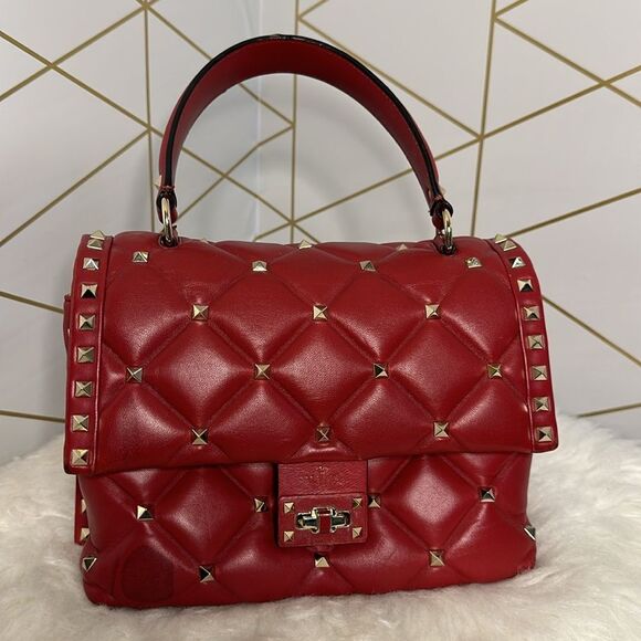 💯 Authentic Valentino Candy Handbag Shoulder Bag Red🍀 - Picture 14 of 16